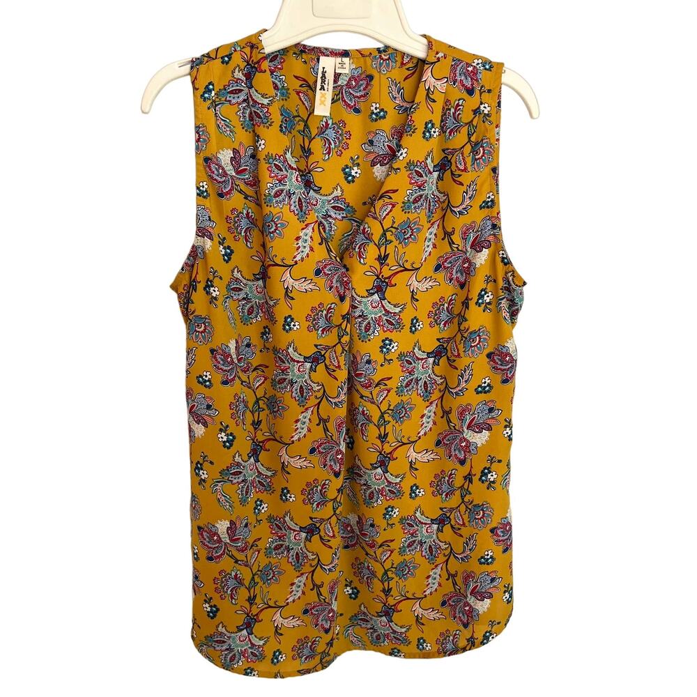 Lara Sleeveless Top Blouse Shirt Size Large Preloved